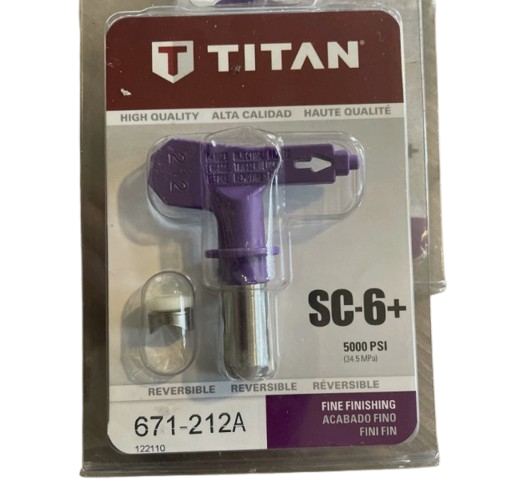 Titan 671-212A Tip Assembly, fine finish 212